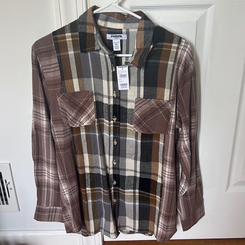 RSQ Colored Blocked Flannel